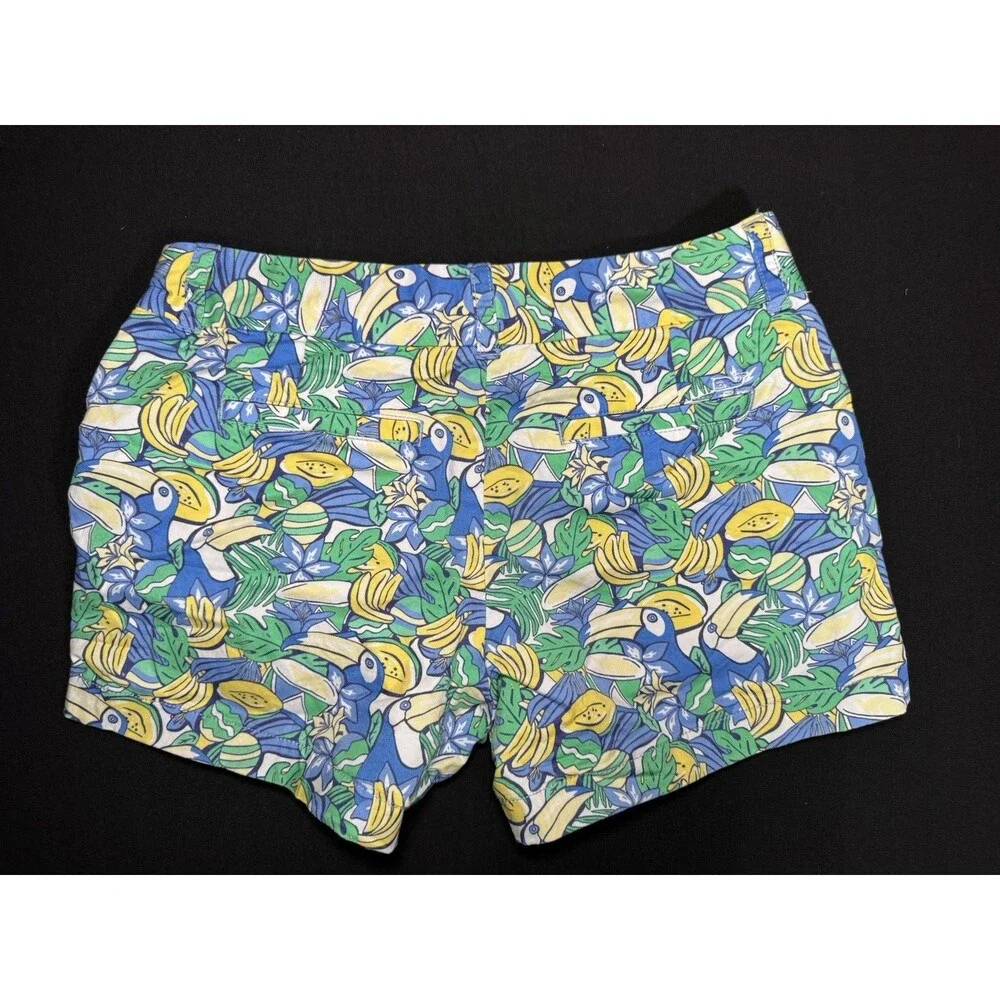 Vineyard Vines Toucan Tropical Island Bird Banana Print Shorts Vacation Size 2